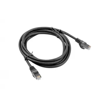 Lanberg Cat6 F/UTP komutacinis kabelis RJ45, 0,5 m, juodas