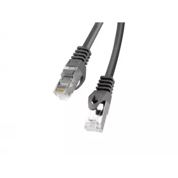 Lanberg Cat6 F/UTP komutacinis kabelis RJ45, 0,5 m, juodas