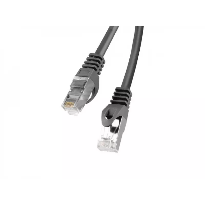 Lanberg Cat6 F/UTP komutacinis kabelis RJ45, 0,5 m, juodas