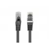 Lanberg Cat6 F/UTP komutacinis kabelis RJ45, 0,5 m, juodas