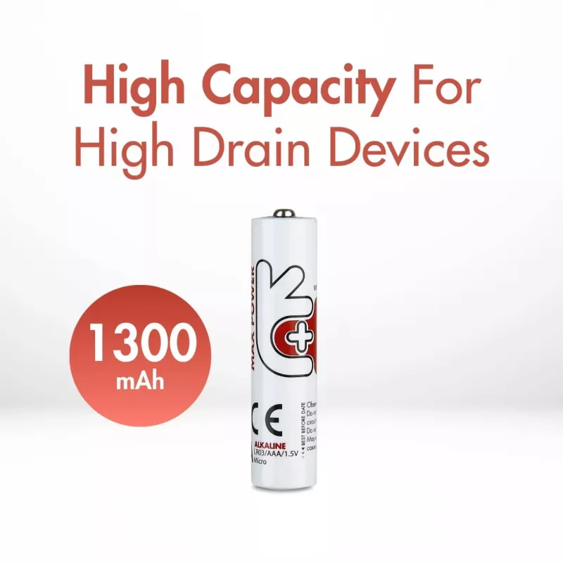 Uniross Max Power šarminės baterijos AAA / LR03 1300mAh, 4 vnt.
