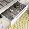 KIS Box Sistemo Organizer 2 talpykla, 15 x 7,5 x 5 cm, permatoma/šviesiai pilka