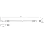 Lanberg Cat6 F/UTP komutacinis kabelis RJ45, 2 m, baltas