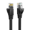 Ugreen plokščias Cat6 U/UTP komutacinis kabelis RJ45, 0,5 m, juodas