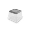 KIS Box Sistemo Organizer 1 talpykla, 7.5 x 7.5 x 5 cm, permatoma/šviesiai pilka