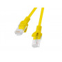 Lanberg Cat6 U/UTP komutacinis kabelis RJ45, 0,5 m, geltonas