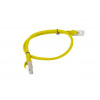 Lanberg Cat6 U/UTP komutacinis kabelis RJ45, 0,5 m, geltonas