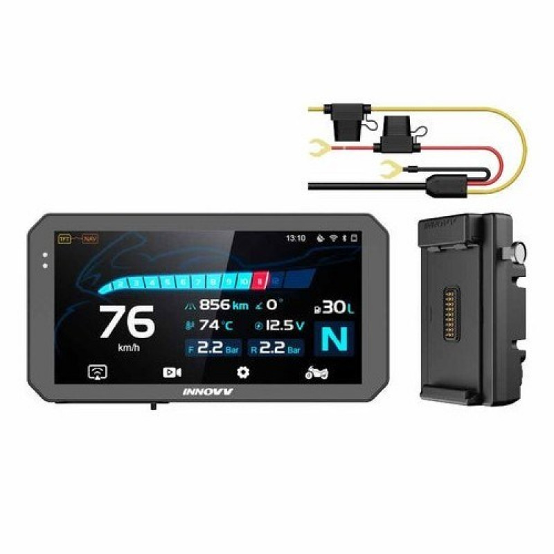 INNOVV N3 universalus greito atleidimo motociklo išmanusis ekranas su CarPlay, kameromis ir TPMS