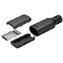 Goobay USB-C kištukas, litavimo versija, juodas – 15 W, 3 A