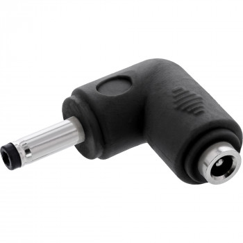 InLine® DC adapteris, 4.0 x 1.7 mm, kištukas/lizdas, kampuotas, juodas