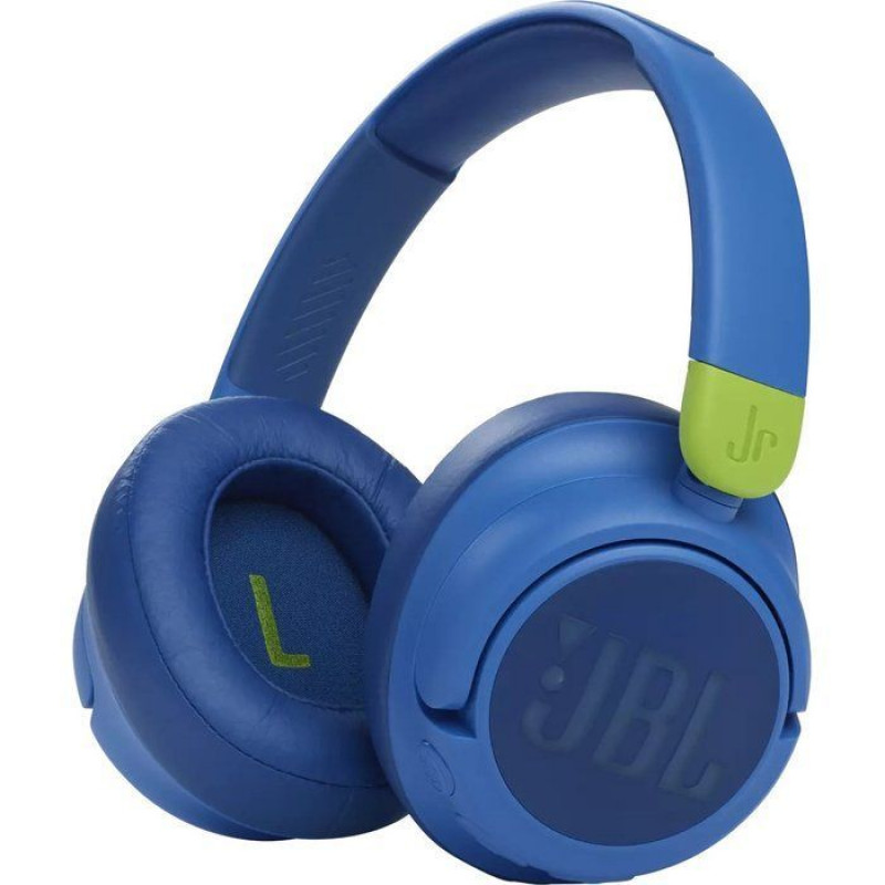 JBL Junior 460NC mėlynos spalvos ausinės su galvos lankeliu