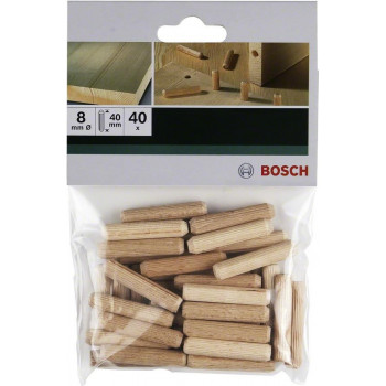 Bosch 2609255311 apvalūs mediniai kaiščiai, 40 vnt.