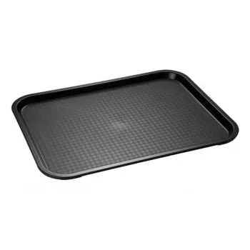 APS greito maisto padėklas 350 x 270 mm, aukštis 20 mm, polipropilenas, juodas (531)