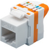 Techly 028573 Keystone modulis RJ45 UTP Cat6, savaiminio užspaudimo, skirtas PoE