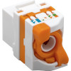 Techly 028573 Keystone modulis RJ45 UTP Cat6, savaiminio užspaudimo, skirtas PoE