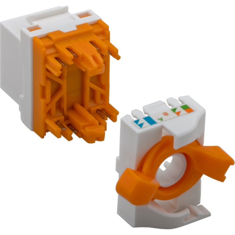 Techly 028573 Keystone modulis RJ45 UTP Cat6, savaiminio užspaudimo, skirtas PoE