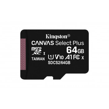 Kingston microSDXC atminties kortelė 64 GB, UHS-I (SDCS2/64GBSP)
