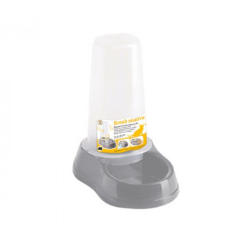 Stefanplast Break Reserve šėrykla / girdykla 0,65 l, 18,5 x 12 x 20 cm, pilka