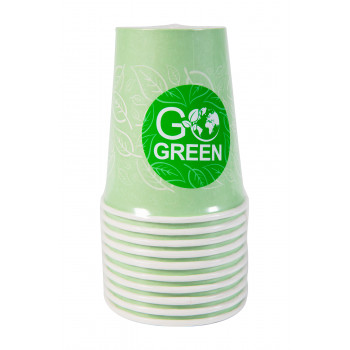 Gogreen Go Green kompostuojami puodeliai 250 ml, 10 vnt.