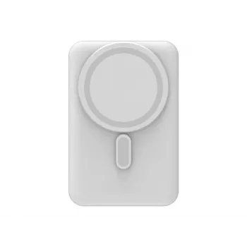 mophie Essentials magnetinė belaidė išorinė baterija 10K su stovu, balta (401118084)