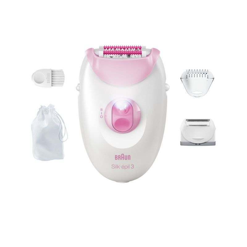 Braun Silk 3 SE3-033 epiliatorius su priedais