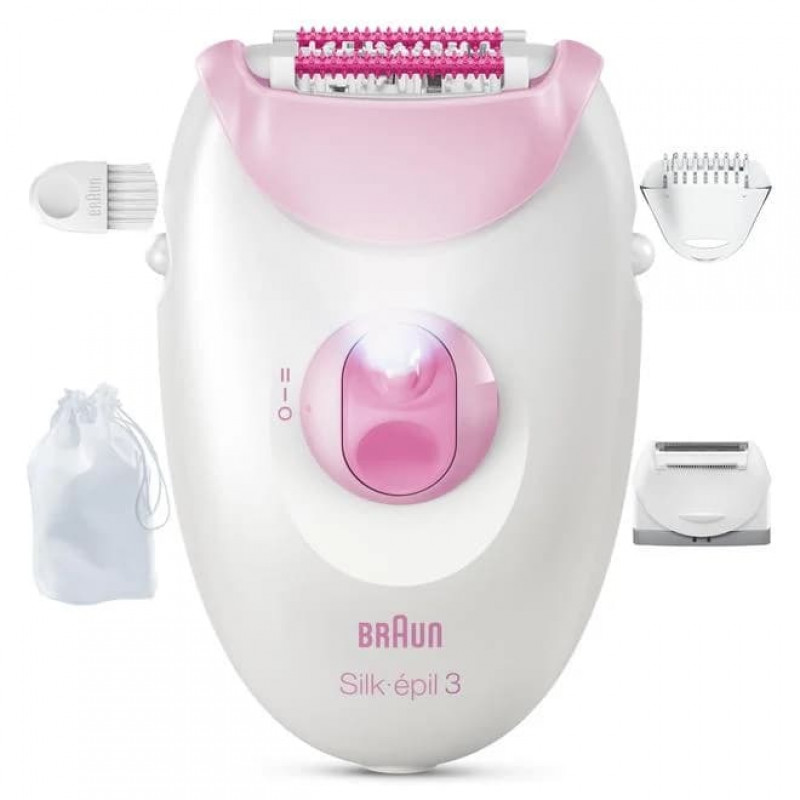 Braun Silk 3 SE3-033 epiliatorius su priedais