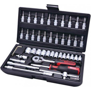 KS TOOLS 1/4 CLASSIC galvučių rinkinys, 48 vnt.
