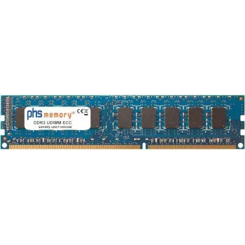 PHS-atmintis 8GB DDR3 1600MHz ECC UDIMM atmintis, pagrįsta Hynix HMT41GU7AFR8A-PB, PC3L-12800E, 1.35 V (SP258938)