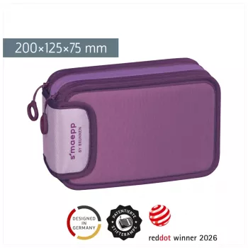 BRUNNEN pieštukinė su priedais s'maepp Sweet Colour Code violetinė, 34 dalių, 20.0 x 7.5 cm