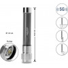 Delock 5G 3700 - 4200 MHz antena su N kištuku, 4 dBi, daugiakryptė, standi, lauko, pilka, 10 cm