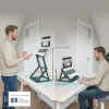 Leitz Ergo 2-in-1 sėdimos-stovimos nešiojamojo kompiuterio stovas, juodas (65890089)