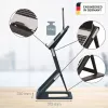 Leitz Ergo 2-in-1 sėdimos-stovimos nešiojamojo kompiuterio stovas, juodas (65890089)