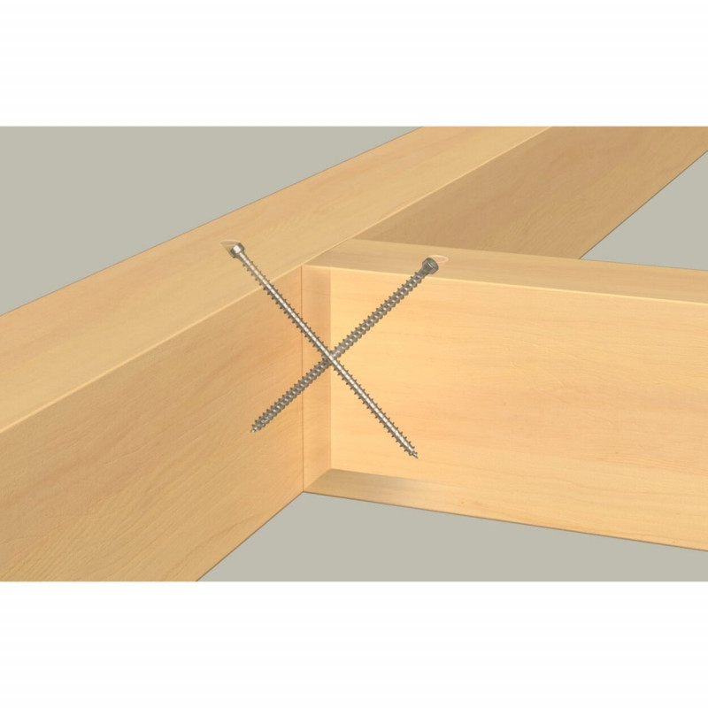 Fischer medinių konstrukcijų varžtas PowerFull II 8.0x200 ZK TX VG (50 vnt., pilnas sriegis, cinkuotas)