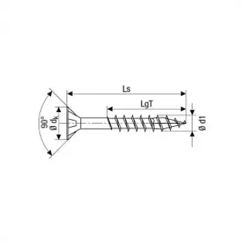 SPAX universalūs varžtai T30, 6 x 140 mm, 100 vnt.