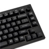 Keychron Double Shot KSA PBT pilnas klavišų dangtelisų rinkinys – White on Black (PBT-03)