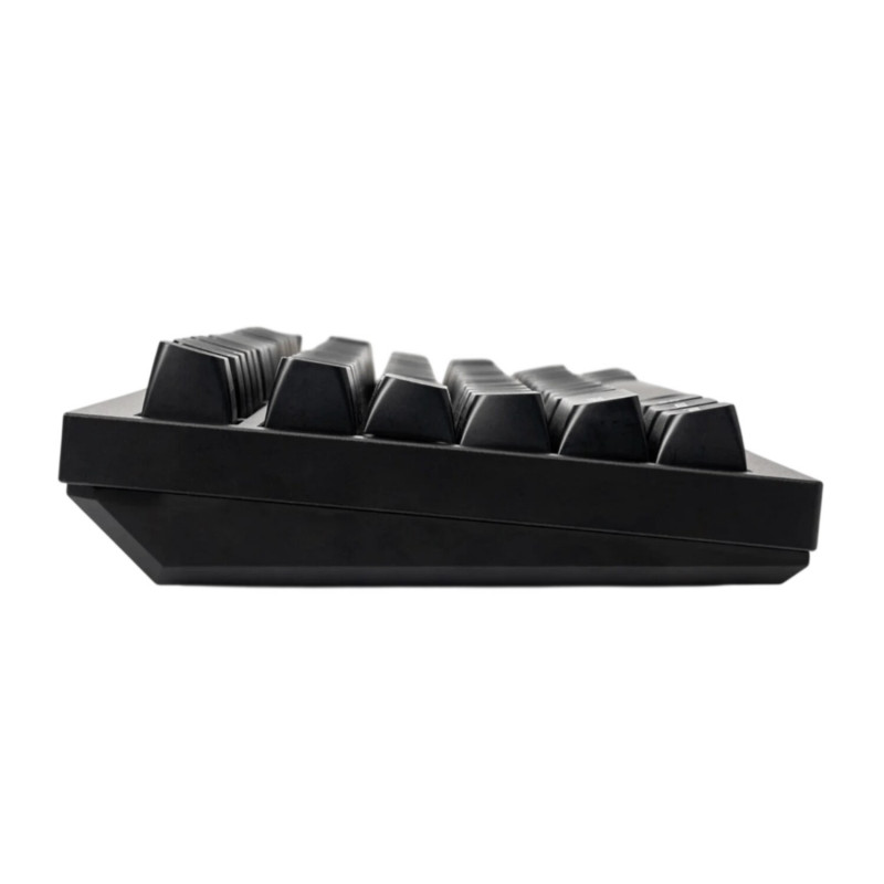 Keychron Double Shot KSA PBT pilnas klavišų dangtelisų rinkinys – White on Black (PBT-03)