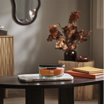 WoodWick Pumpkin Praline Ellipse kvapioji žvakė 453,6 g