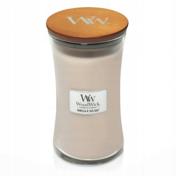 WoodWick Vanilla & Sea Salt Ellipse žvakė, 453,6 g