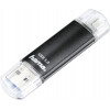 Hama Laeta Twin USB atmintinė 64 GB USB Type-A / Micro-USB 3.2 Gen 1 (3.1 Gen 1) juoda