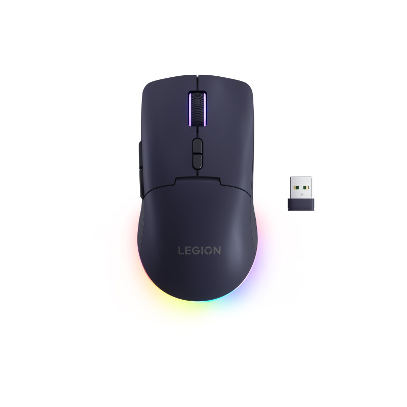 Lenovo Legion M220 RGB belaidė žaidimų pelė, 2.4 GHz / Bluetooth / laidinė, Nebula Purple (GY51V60439)