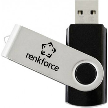Renkforce RF-USBS-190 2GB USB 2.0 atmintukas, juodas/sidabrinis (RF-7557594)