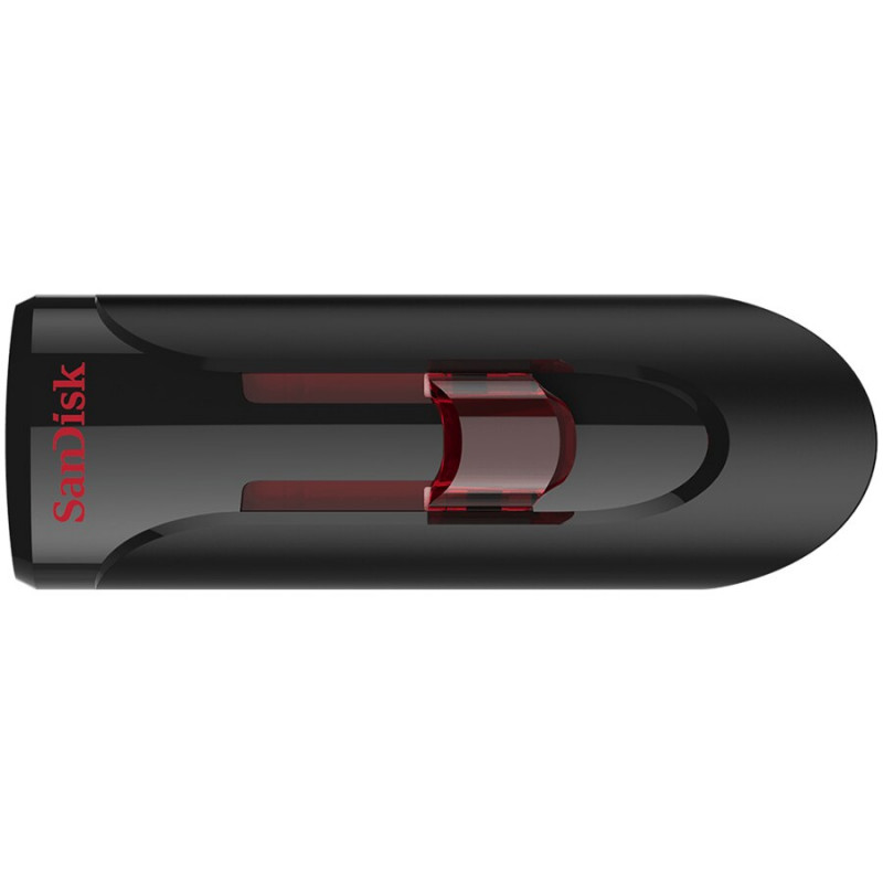 SanDisk Cruzer Glide 3.0 64GB USB 3.2 Gen 1 atmintinė, juoda