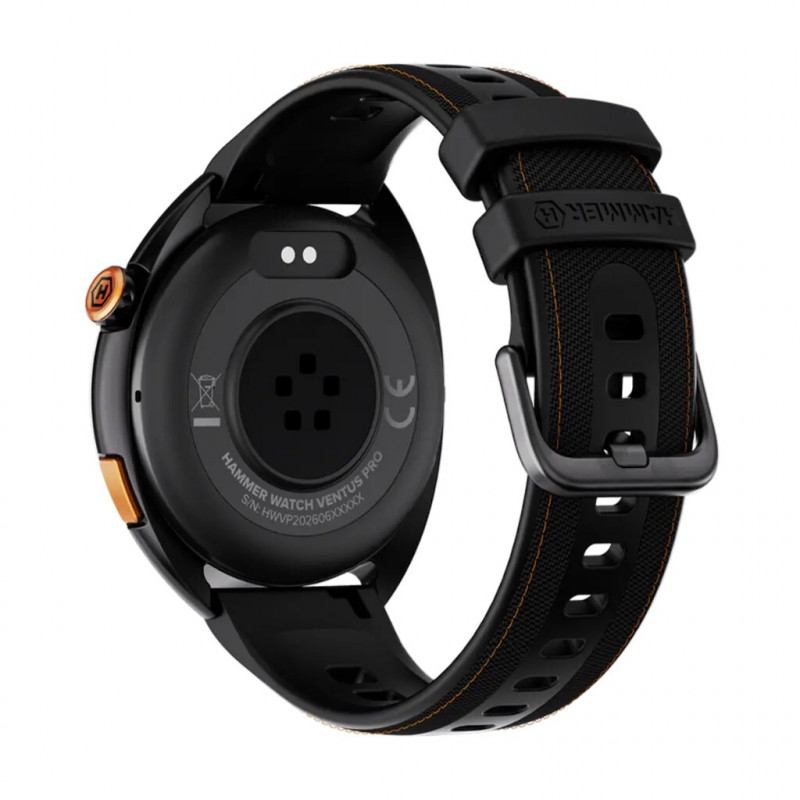 Hammer Ventus PRO išmanusis laikrodis, GPS, 1,43 inch AMOLED, atsparus vandeniui, juodas