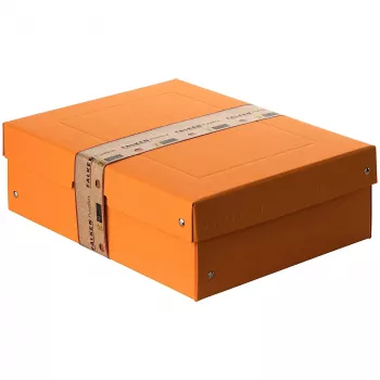 FALKEN PURE dokumentų saugojimo dėžė 1250 lapų pastelinės oranžinės spalvos 24.0 x 32.0 x 10.0 cm