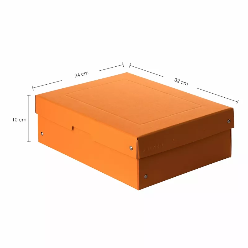 FALKEN PURE dokumentų saugojimo dėžė 1250 lapų pastelinės oranžinės spalvos 24.0 x 32.0 x 10.0 cm
