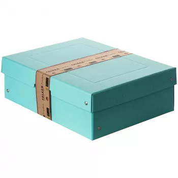 FALKEN PURE dokumentų saugojimo dėžė 1250 lapų pastelinės mėlynos spalvos 24.0 x 32.0 x 10.0 cm