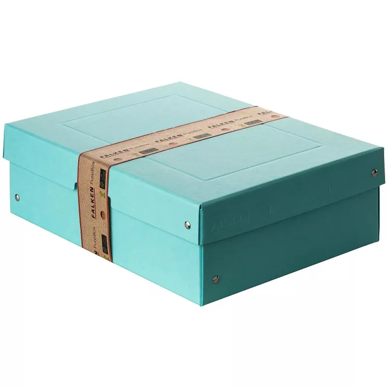 FALKEN PURE dokumentų saugojimo dėžė 1250 lapų pastelinės mėlynos spalvos 24.0 x 32.0 x 10.0 cm