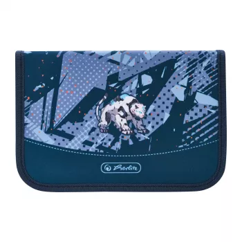 herlitz Tech Mech pieštukų dėklas, 31 dalių, pagamintas iš poliesterio, matmenys: (W)205 x (D)140 x (H)38 mm, 2 atvartai