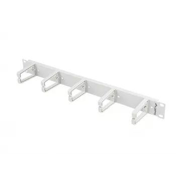 Lanberg 19 inch 1U kabelių tvarkymo skydas, B tipas - pilkas (AK-1202-S)