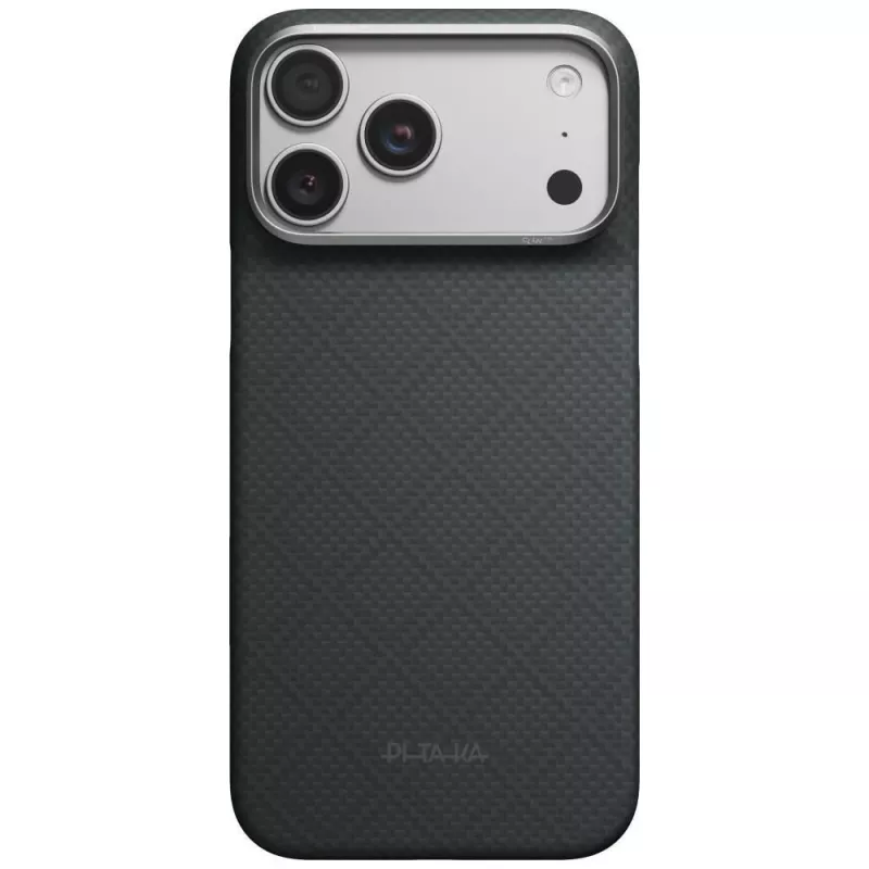 PITAKA Edge Case Argyle MagSafe dėklas iPhone 18 Pro Max / 17 Pro Max, bazalto juodas
